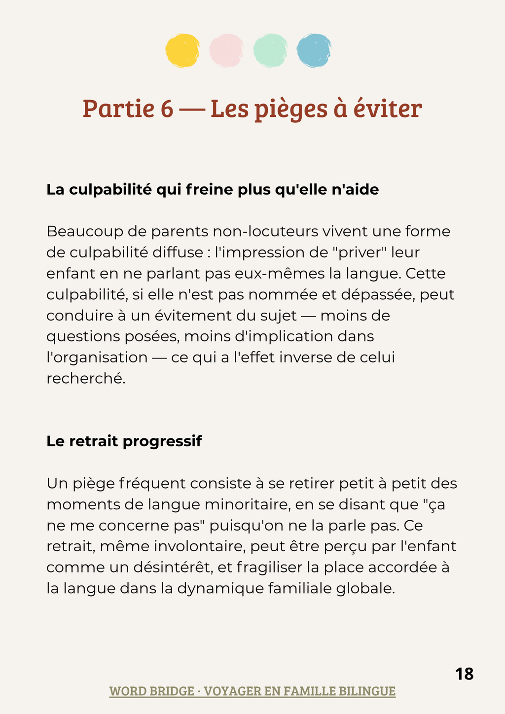 Soutenir le bilinguisme sans parler la langue soi-même