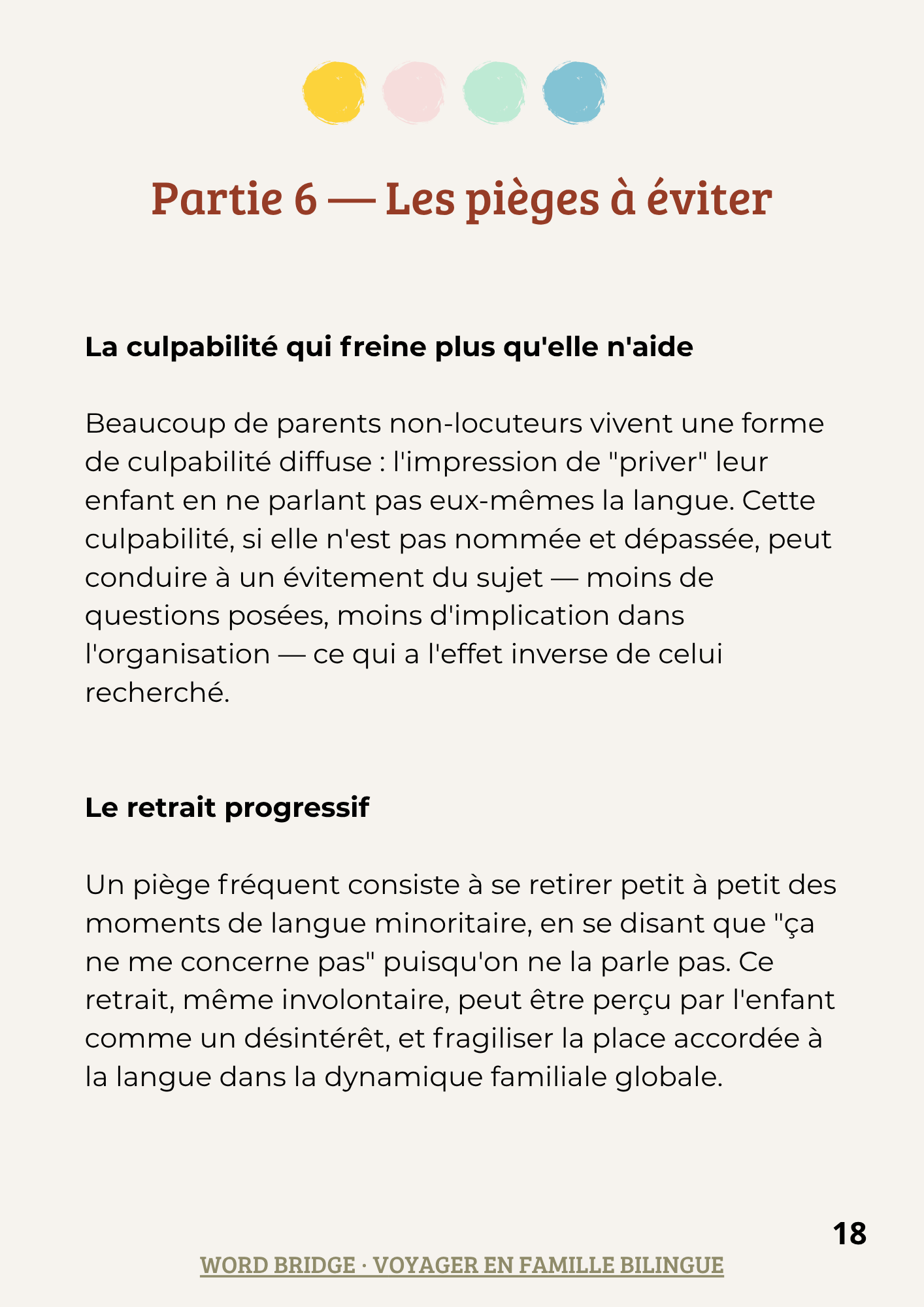 Soutenir le bilinguisme sans parler la langue soi-même