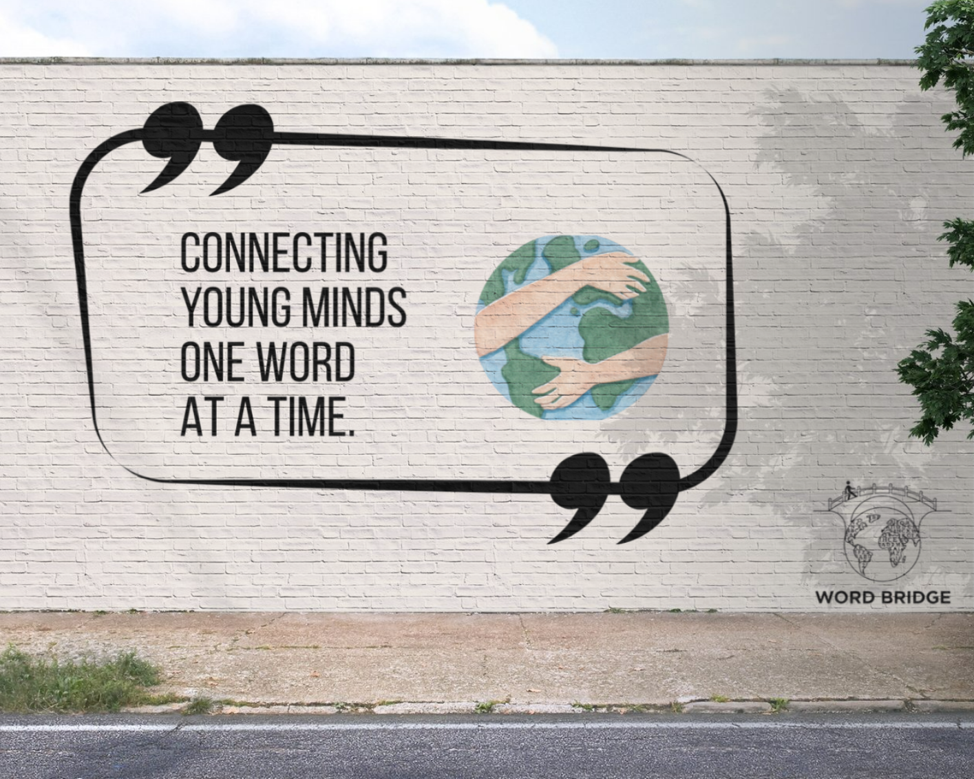 graffiti mural sur bilinguisme