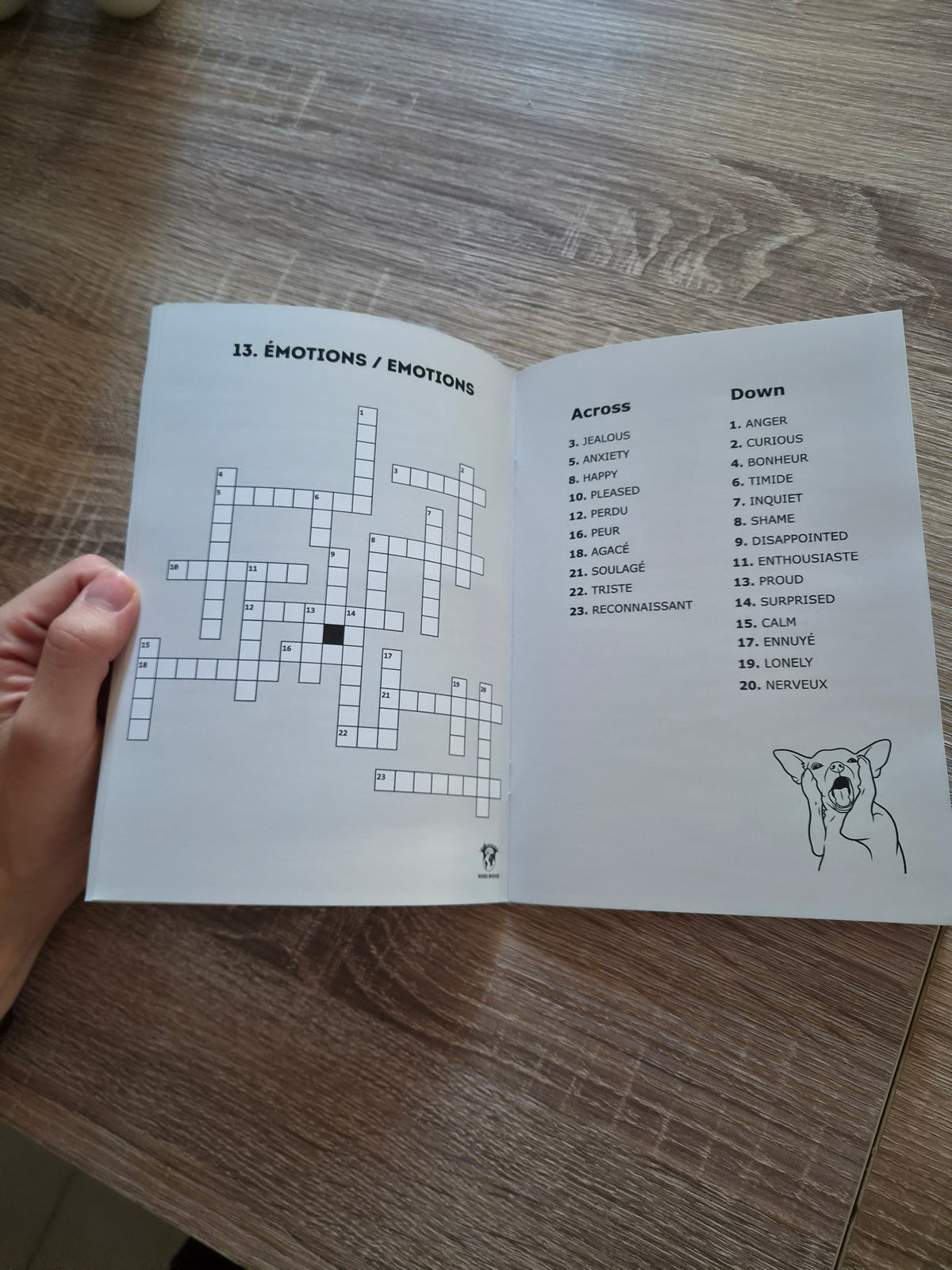 Mots croisés bilingues Français-Anglais